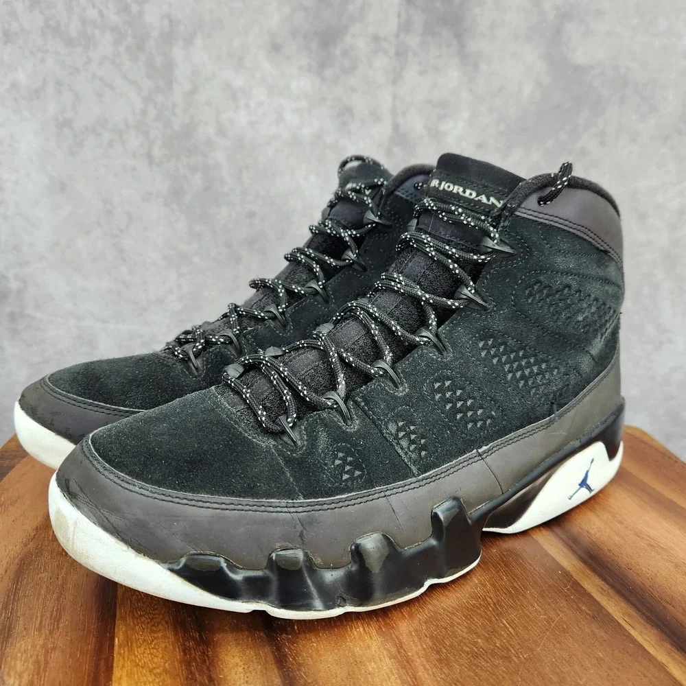 Air Jordan 9 Retro Racer Sneakers‎ Mens 11.5 Black Racer Blue Shoes CT8019-024